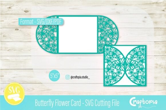 Download Butterfly Flower Card – SVG Cutting File - Premium Resources