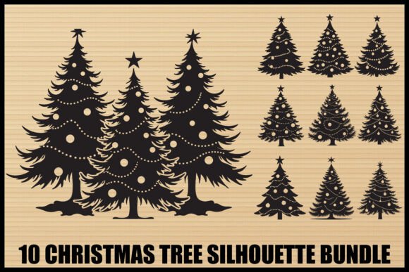 Download Christmas Tree Silhouette Set - Christmas Collection
