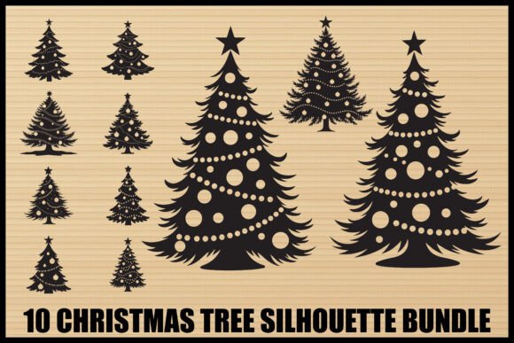 Download Christmas Tree Silhouette Set - Christmas Collection