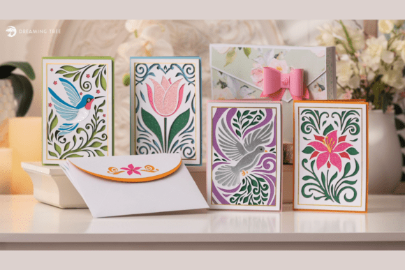 Download Fancy Flourish Cards SVG Bundle - Cards Collection
