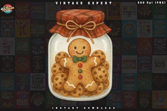 Download Gingerbread Cookie Jar Christmas Clipart - Christmas Collection