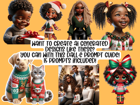 Download Christmas Clipart Prompt Guide DALL-E AI - Christmas Collection