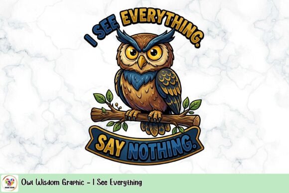 Download Owl Wisdom Graphic - I See Everything - Graphic Collection