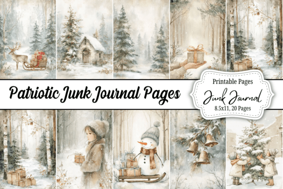 Download Country Cozy Christmas Junk Journal Kit - Christmas Collection