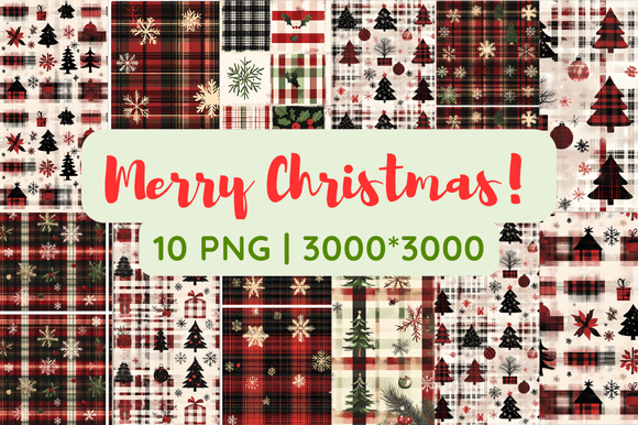 Download Plaid Christmas Cheer: Festive Sublimati - Christmas Collection