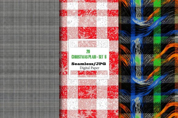 Download Christmas Plaid Seamless Pattern - Set 6 - Christmas Collection
