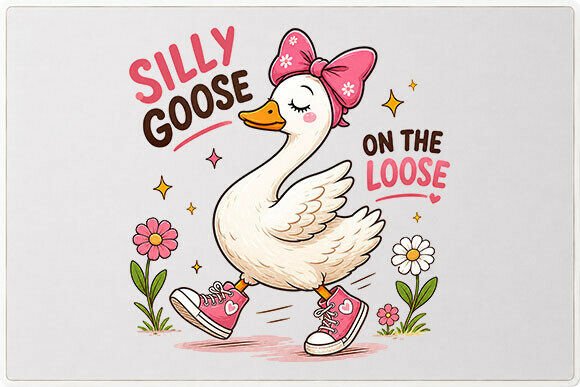 Download Cute Silly Goose Graphic PNG - Graphic Collection